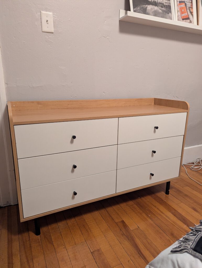 Baby Dresser that was Built by me.