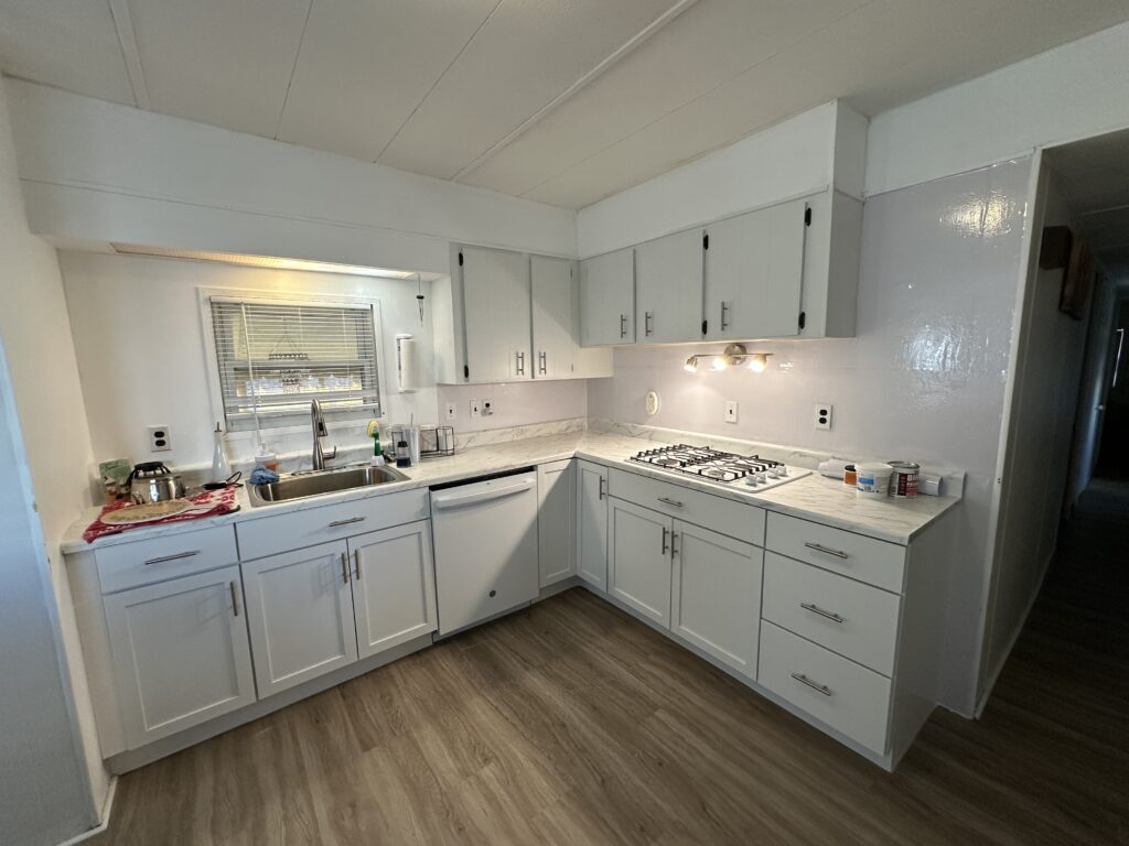 White remodelled Kitchen